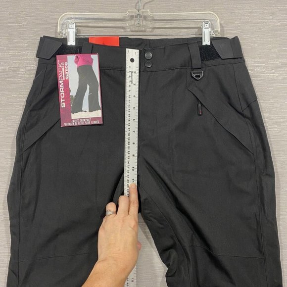 NEW SunIce Stormpack Women's Size Medium Black Snow Ski Pants with Boot Gaiters - Picture 10 of 15